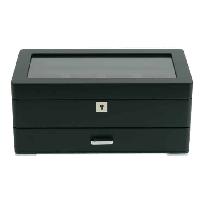 4 Slot Heirloom Collection Watch Box with Draw - Slate