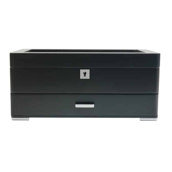 4 Slot Heirloom Collection Watch Box with Draw - Slate